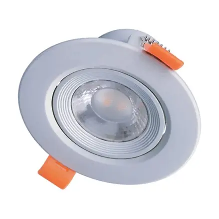 Podhľadové LED svietidlo 5W 400lm 4000K okrúhle strieborné