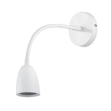 Nástenná LED lampička stmievateľná, 4W, 280lm, 3000K, biela