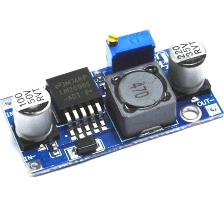 Step-down měnič 3A s LM2596, Uin=max.35V