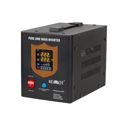 Menič napätia PROsinus 12/230V s funkciou UPS 500W