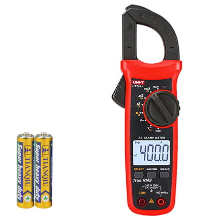 Kliešťový multimeter UNI-T UT201+, 400A AC