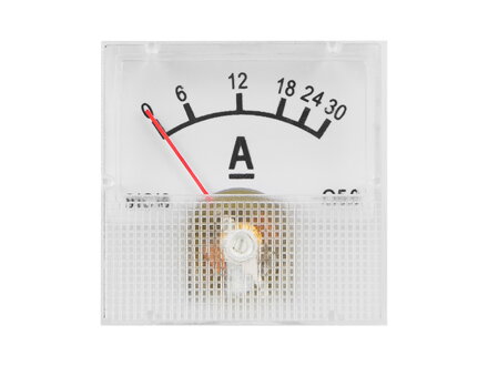 Ampérmeter analógový mini 30A s bočníkom