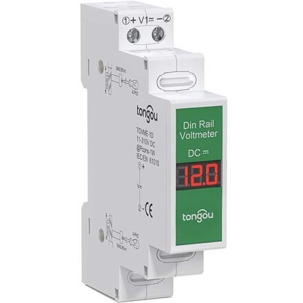 Voltmeter na DIN lištu 11-310VDC