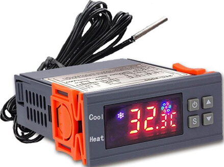 Digitálny panelový termostat STC-3000, -50 ~ +99°C, napájanie 24V