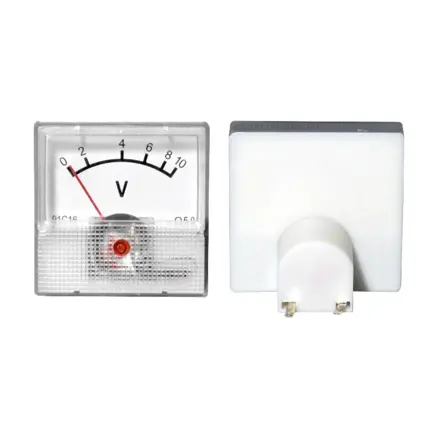 Voltmeter analógový mini 10V DC