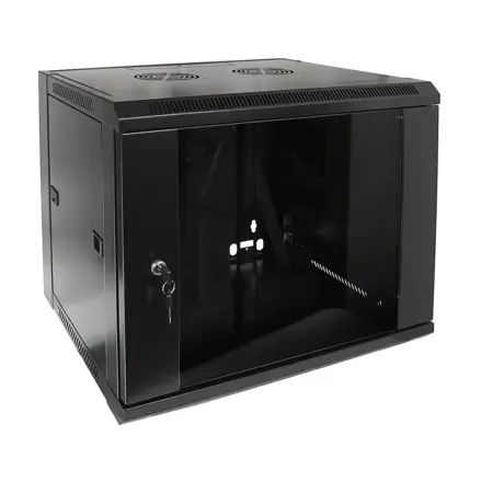 Rack skrinka 19" 9U 450mm závesná - demont