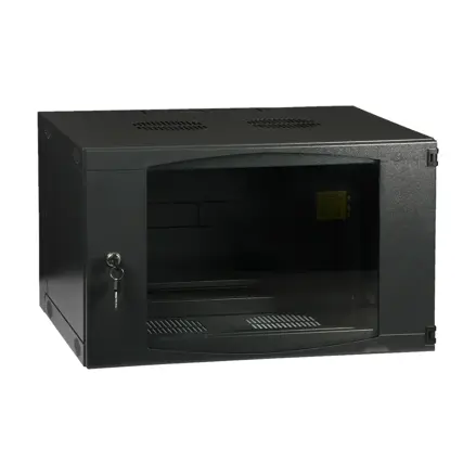 Rack skrinka 19" 6U 450mm závesná dvojsekčná