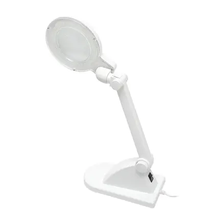 Stolová lampa s lupou 3+8 dioptrií, 32xLED
