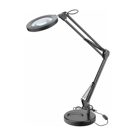 Stolová lampa s LED a lupou, 2400lm, USB napájanie, EXTOL LIGHT
