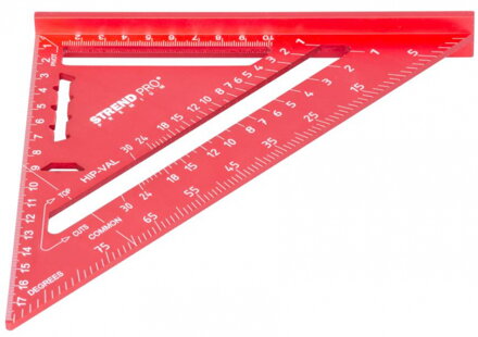 Hliníkový uholník Strend Pro Premium, trojuholník 180 mm