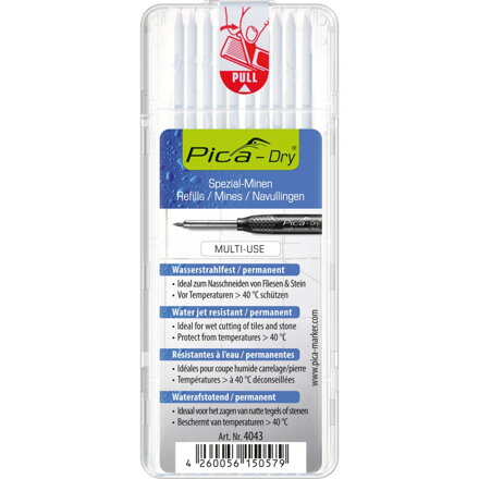 Tuhy do ceruzky Pica-Marker biele (10ks)