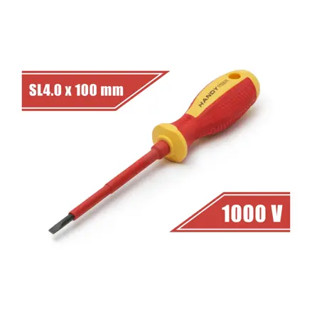 Skrutkovač plochý 4.0x100mm izolovaný do 1000V