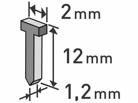 Klince do sponkovačky 12mm EXTOL PREMIUM 8852404 1000ks