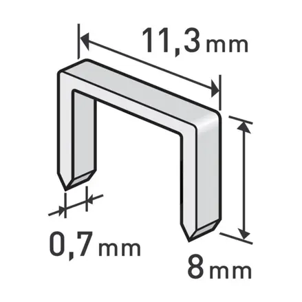 Spony 8mm EXTOL PREMIUM 8852502 1000ks