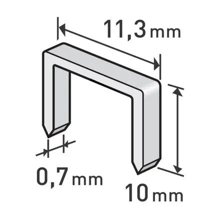 Spony do sponkovačky 10mm EXTOL PREMIUM 8852503 1000ks