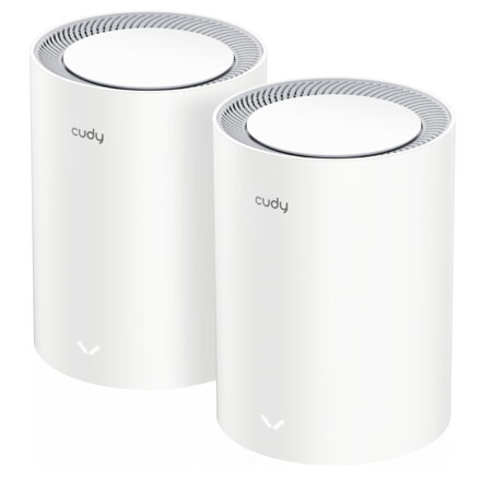 MESH systém WI-FI 6 2.4Ghz, 5Ghz,  574 Mbps + 2402 Mbps CUDY (2Pack)