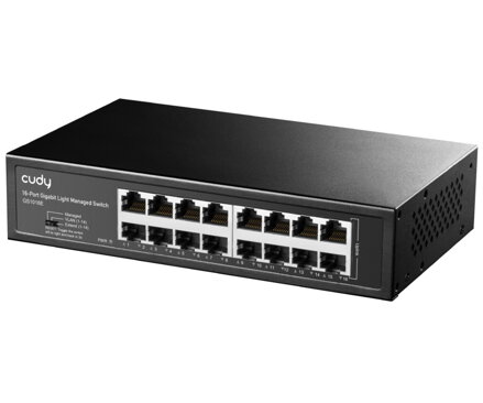 Switch CUDY GS1016E 16-portový 1000Mbps, MANAGED