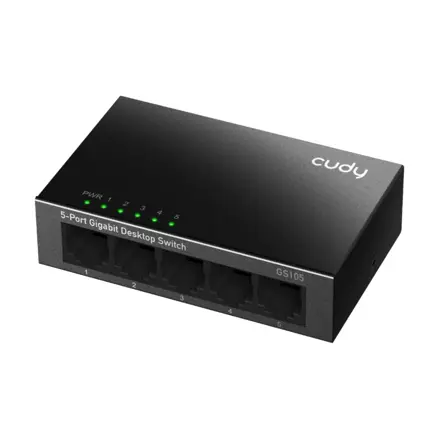 Switch GS105 5-portový, 1000 Mbps, CUDY, kovový