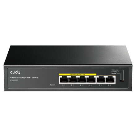 POE switch 4-portový CUDY 10/100Mbps LAN+WAN