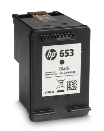 Farba do tlačiarne HP 653 black - originál