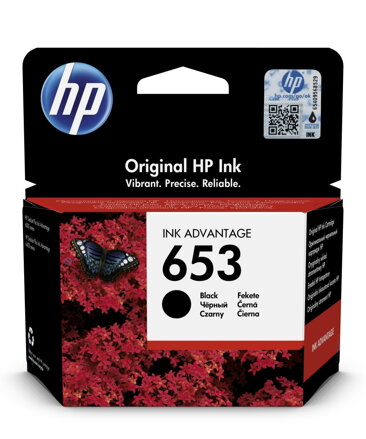Atramentová kazeta HP 653 čierna originálna