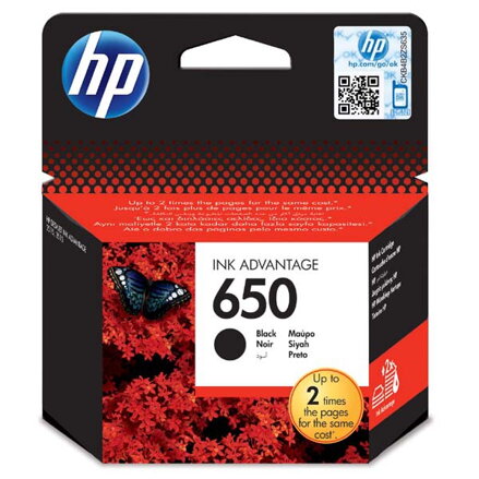 Atramentová kazeta HP 650 čierna originálna