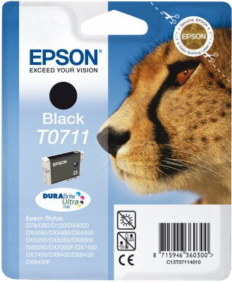 Atramentová náplň EPSON T0711 čierna, originál