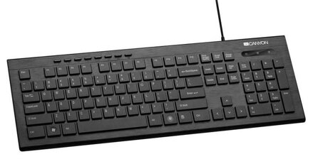 Multimediálna klávesnica Canyon CNS-HKB6-CS , USB,  čierna, SK/CZ