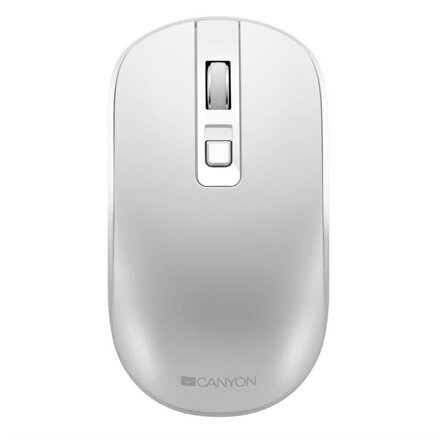Bezdrôtová optická USB myš Canyon 1600DPI, tichá, biela perleť