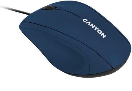 Optická myš Canyon M-05, USB, 1000 dpi, 3 tlač, tmavo-modrá