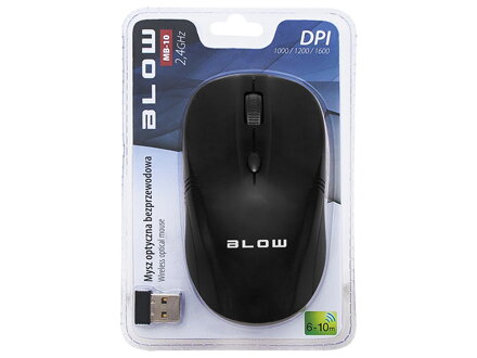 Bezdrôtová optická myška BLOW MB-10 čierna