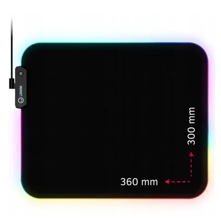Podložka pod hernú myš s RGB podsvietením, Lorgar Steller 913, 300x360mm