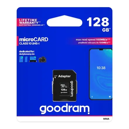 Karta pamäťová GOODRAM microSD 128 GB s adaptérom