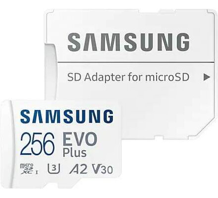 Samsung MicroSDXC 256 GB EVO Plus + SD adaptér