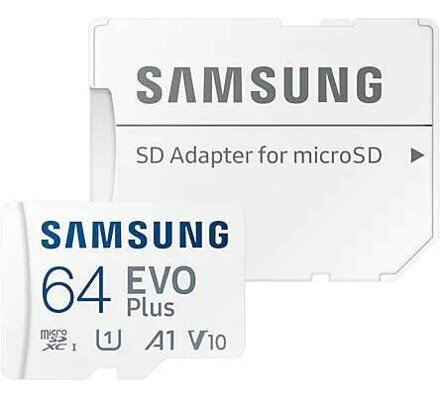 Samsung MicroSDXC 64 GB EVO Plus + SD adaptér