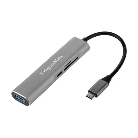Multiport USB-C / HDMI, USB3, USB-C a čítačka microSD, SD
