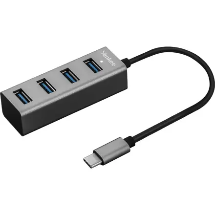 Kovový HUB USB 3.0 x4, YENKEE YHB 4300