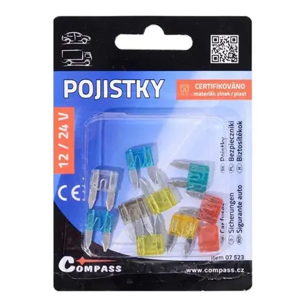 Sada mini nožových autopoistiek 10ks, Compass