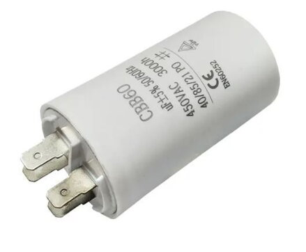 Rozbehový kondenzátor 30uF/450VAC 4PIN
