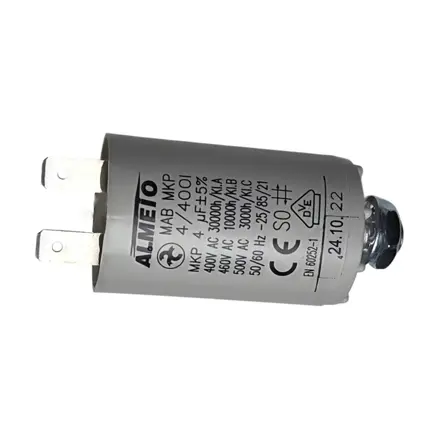 Motorový kondenzátor 4 uF / 450 VAC, 2-pin