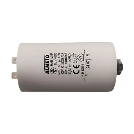Motorový kondenzátor 18 uF / 450 VAC, 2-pin