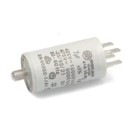 Motorový kondenzátor 7 uF / 425/475 VAC, 4-pin, DUCATI