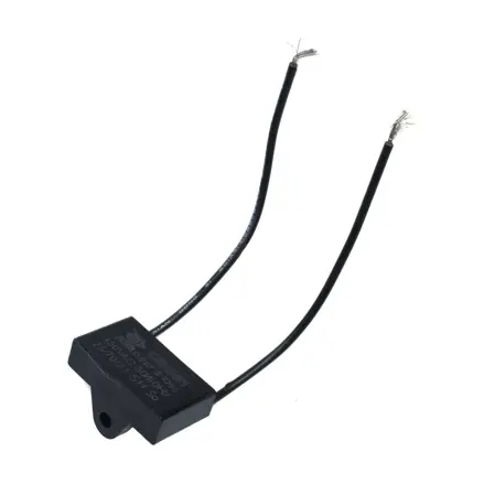Motorový kondenzátor 0,8 uF / 450 VAC, vodiče