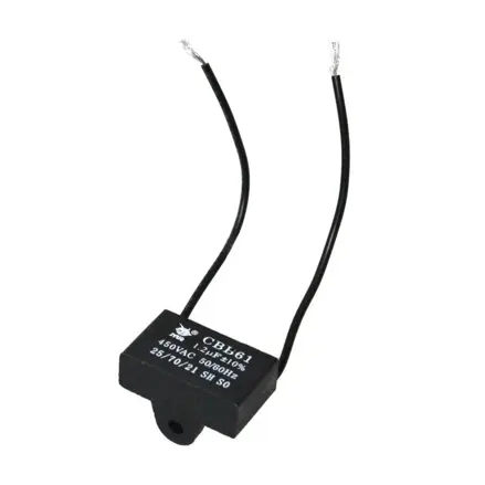 Motorový kondenzátor 1,2 uF / 450 VAC, vodiče