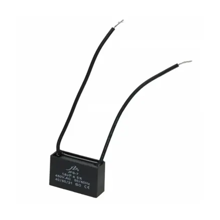 Motorový kondenzátor 1,8 uF / 450 VAC, vodiče