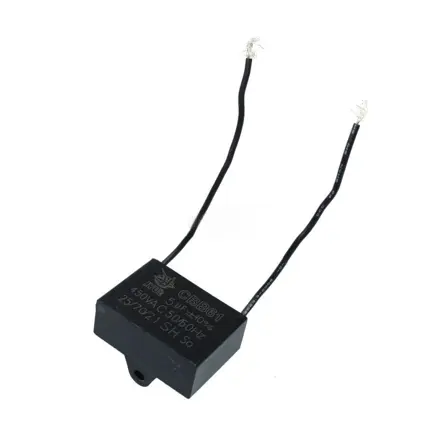 Motorový kondenzátor 5 uF / 450 VAC, vodiče