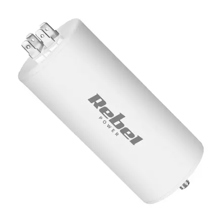 Motorový kondenzátor 50 uF / 450 VAC, 4-pin, REBEL
