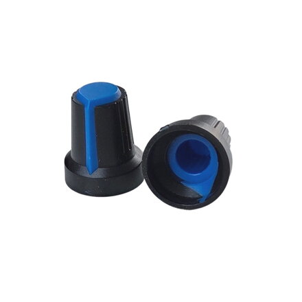 Krytka potenciometra AG2 6mm oska, modrá