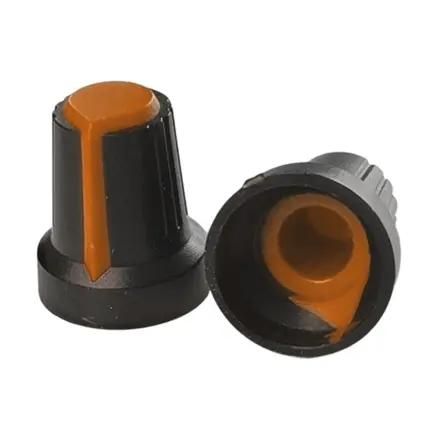 Krytka potenciometra AG2 6mm oska, oranžová
