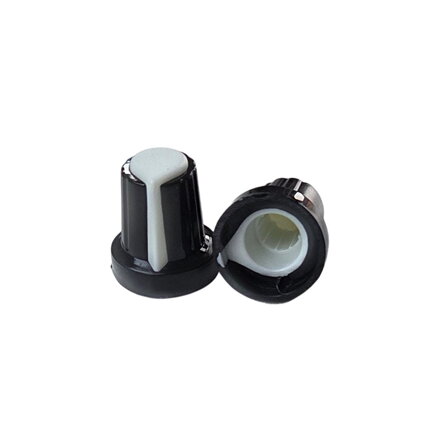 Krytka potenciometra AG2 6mm oska, biela